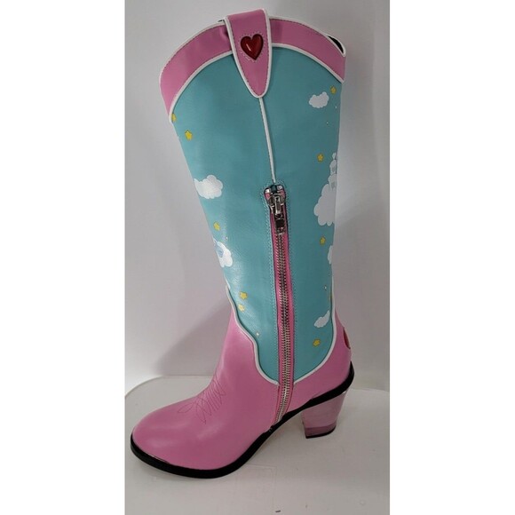 Dolls Kill x Care Bears Rainbow Roundup Cowboy Boots - Picture 5 of 8